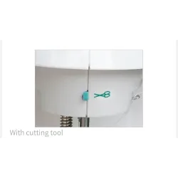 Mini sewing machine - portable - foot pedal / hand table / threads - with lightTextile