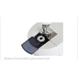 Mini sewing machine - portable - foot pedal / hand table / threads - with lightTextile