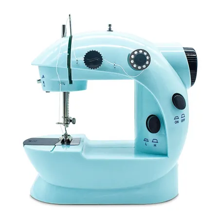 Mini sewing machine - portable - foot pedal / hand table / threads - with lightTextile