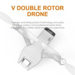 V shaped quadcopter - foldable - with twin propellers - two-axis gimbal - camera - GPS - professional RC DroneDrones