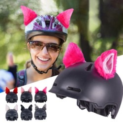 Motorcycle helmet decoration - plush cat ears