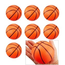 Mini basketballs - inflatable - with inflator - 8 piecesBalls