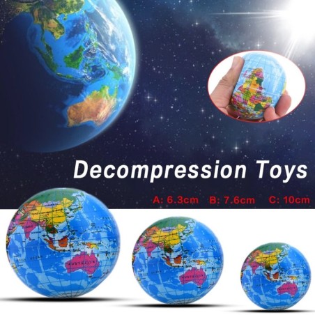 Funny sponge ball - decompression toy - world mapBalls