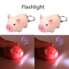 Mini pig with keychain - luminous - with sound / LEDKeyrings