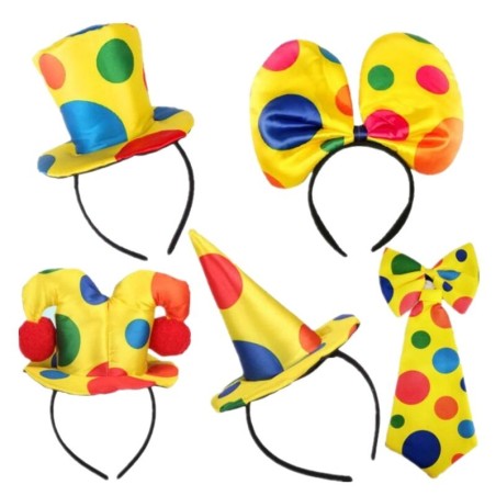 Headband / bow / tie - clown patterns - costume accessoriesCostumes