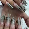 Extension pinching clips - for acrylic / gel nails - stainless steelEquipment