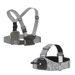 Head / chest strap - harness - front / rear mount - strong elasticity belt - with accessories - for GoPro camerasMounts