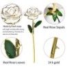 Rose dipped in 24k gold - with stand - birthday / Valentine's day / wedding giftArtificial flowers