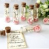 Mini glass bottles with cork - hanging weddings decoration - 25mlWedding