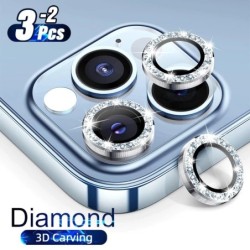 Diamond camera lens protector - glitter metal ring - for iPhoneCase & Protection