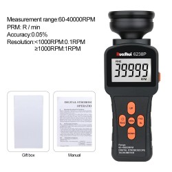 RuoShui - digital stroboscope tachometer - non contact - rotation speed meter - 40000 RPMDiagnosis
