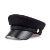 Fashionable cap with a visor - military / captain style - unisexHats & Caps