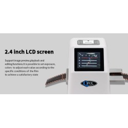 Negative film scanner - high resolution - 8-slide - digital film converter - 2.4"LCDCamera
