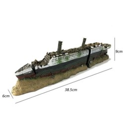 Resin Titanic model - aquarium decorationAquarium