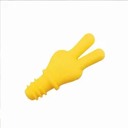 Silicone wine bottle stopper - Victory hand shapedBar supply