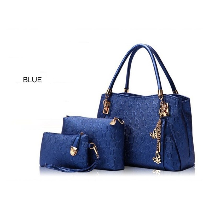 Luxurious leather bags - set 3 piecesSets