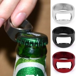 Bottle opener - stainless steel finger ringBar supply