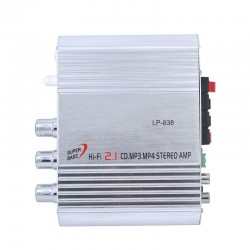 LP-838 mini Hi-Fi amplifier - car - motorcycle - home - stereo - bass - 12V - 200WAmplifiers
