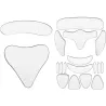 Silicone anti-wrinkle sticker - reusable - 16 piecesSkin