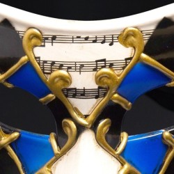 Venetian eye mask - colored lattice / music notes - masquerades / carnivalsMasks