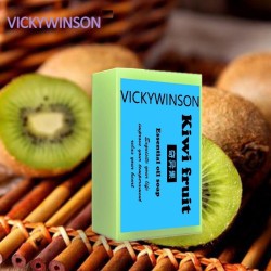 Natural handmade soap - whitening - moisturizing - acne treatment - kiwi - 50gSkin