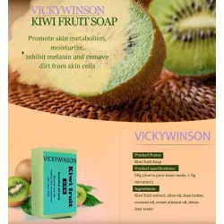 Natural handmade soap - whitening - moisturizing - acne treatment - kiwi - 50gSkin