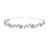 Luxurious tiara - crystal headband - flowers / leavesHair