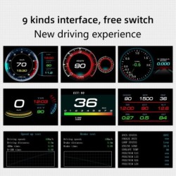 Car on-board computer - digital head-up display - HUD - OBD2 - speed monitor - with acceleration turbo alarmDiagnosis
