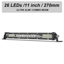 Aluminum - LED light bar - 78W/156W/234W - 12V/24V - ATV - truck - car - boatLED light bar