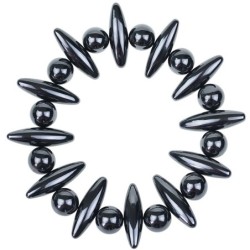 Magnetic therapy - oval / balls shaped magnets - olive ferrite - 24 piecesBalls