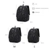 Fashionable backpack - laptop bag - waterproof - USB charging port - carving designBackpacks