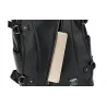 Fashionable leather backpack - 15.6 inch laptop bag - earphone hole - waterproofBackpacks