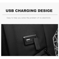 OZUKO - fashionable backpack - 15.6 inch laptop bag - anti-theft - with shoes storage - USB charging port - waterproofBackpacks