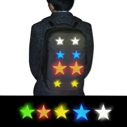 Star shape sticker - reflective - self adhesive - for car / motorcycle / fabricStickers