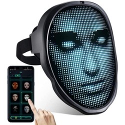 Face changing mask - full-color LED - smart APP control - glowing - Halloween - festivalsMasks