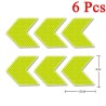 Reflective arrow - self adhesive sticker - safety - warning - for cars / motorcycles / bikes / clothesStickers