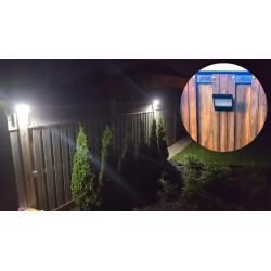 Outdoor solar LED light - waterproof wall lamp - with motion sensorSolar lighting