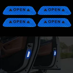 Reflective car sticker - inner door - safety / warning - self adhesive - waterproof - OPENStickers