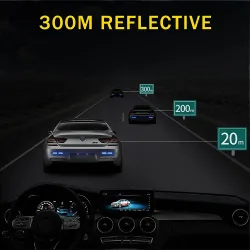 Reflective car sticker - inner door - safety / warning - self adhesive - waterproof - OPENStickers