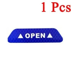 Reflective car sticker - inner door - safety / warning - self adhesive - waterproof - OPENStickers