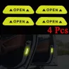 Reflective car sticker - inner door - safety / warning - self adhesive - waterproof - OPENStickers