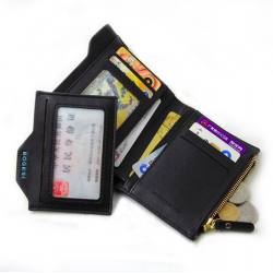 Men's small wallet - purse with zipper - coins / credit cards holderWallets
