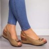 Retro summer sandals - wedges soleSandals