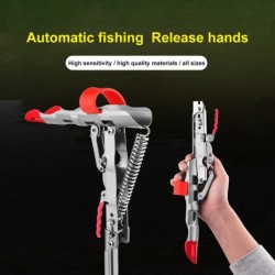 Sensitive fishing rod holder - automatic spring - adjustable - foldable - stainless steelFishing rods