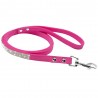 Leather leash - with rhinestones - for dogs / catsCollars & Leads