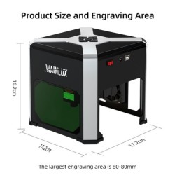Wainlux - K6 - mini laser engraving machine - printer - cutter - woodworking - plastic - 3000mw - WiFiEngraving machines