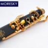 MORESKY - BB clarinet - 17 keys - with reeds - gold lacquer - blackMusical Instruments