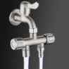 Multifunctional water tap - faucet - double bibcock - stainless steelKitchen faucets