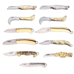 Mini foldable pocket knife - carved patterns - stainless steelKnives & Multitools