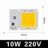 COB LED chip - smart IC - 220V 240V - 10W - 20W - 30W - 50W - 70W - 100W 150W - 6 piecesLED chips